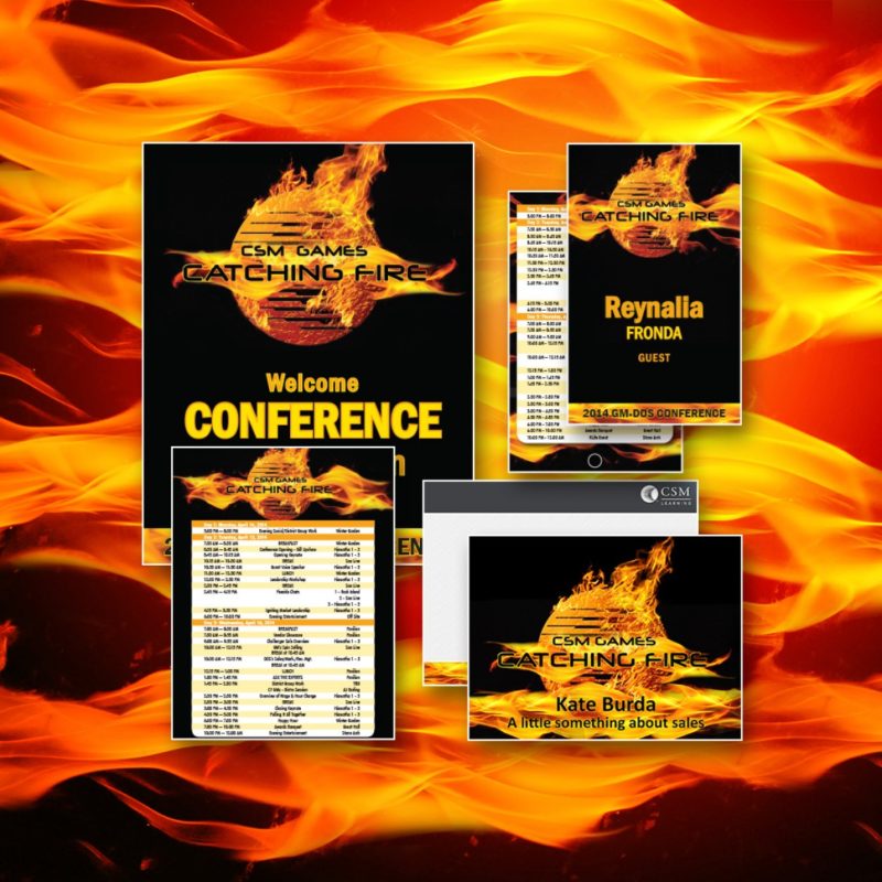 CSM Catching Fire Conference Branding